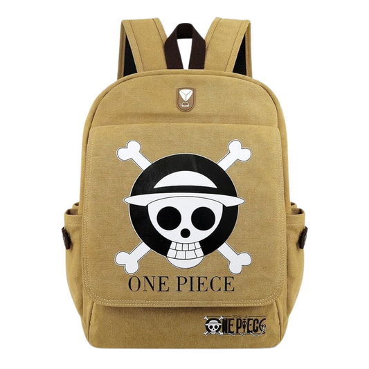 One Piece Anime Canvas Backpack