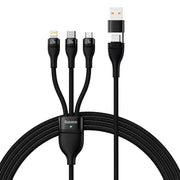 Baseus Flash Series ? 100W Two-for-three Charging Cable U+C to M+L+C