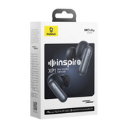 Baseus Inspire XP1 noise-canceling earbuds packaging on a white background