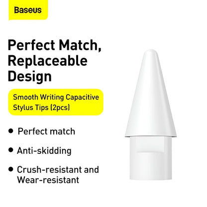 Baseus Smooth Writing Capacitive Stylus Tips 2pcs - White