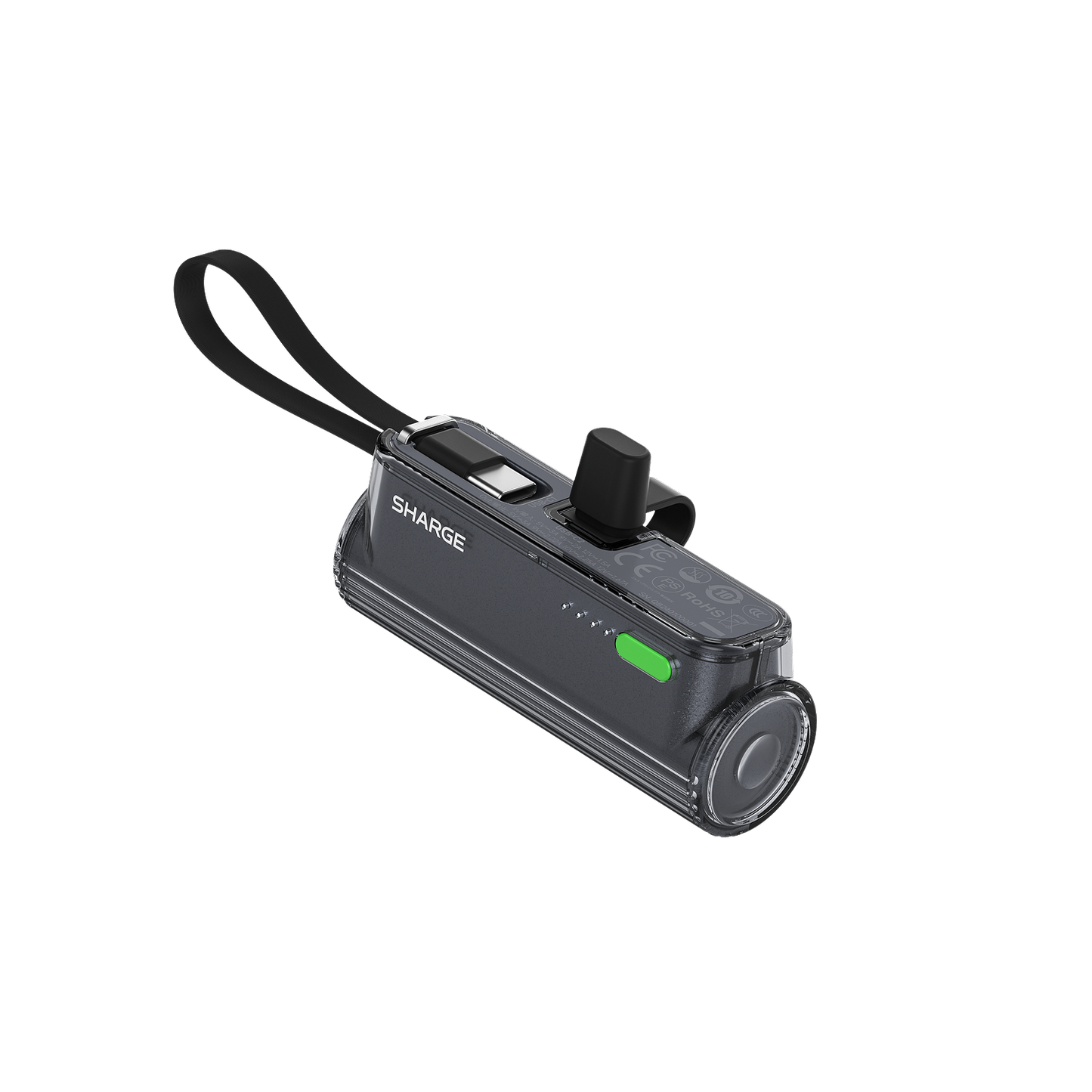 Sharge Flow Mini 2 22.5W Power Bank (5000mAh, Built‑in USB‑C & Lightning)