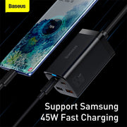 Baseus GaN3 Pro Desktop Fast Charger 2C+2U 65W EU - Black