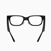 Rokid AI Glasses (12MP POV Camera, Dual‑Eye AR Display, 89‑Language Translation) Black eyeglasses on a white background