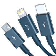 Baseus Superior Series Fast Charging Data Cable USB to M+L+C 3.5A 1.5m