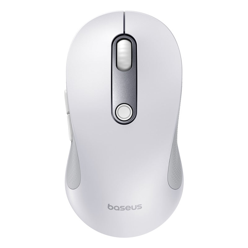 Baseus F02 Ergonomic Wireless Mouse (Without Battery?moon  white