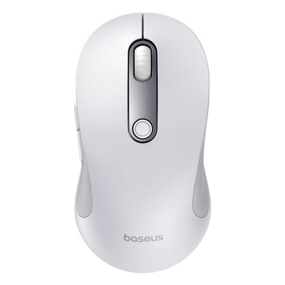 Baseus F02 Ergonomic Wireless Mouse (Without Battery?moon  white