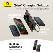 Black Nomos Qi2 Kickstand Power Bank 5