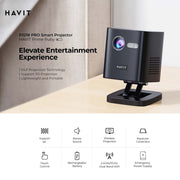 HAVIT PJ218-PRO 1080P Smart Projector WiFi 2000 Lumens Portable