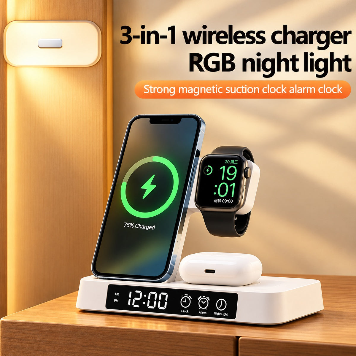 004376 Wireless 4in1 Foldable Charger A37