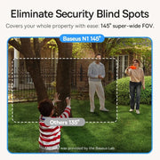 Baseus N1+ Outdoor Camera 2K 2-Cam Kit IP67 AI Security WiFi