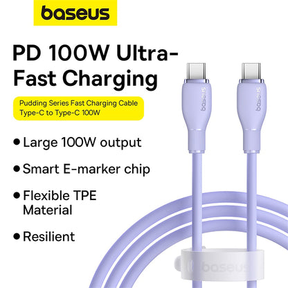 Baseus Pudding Series Fast Charging Cable - 1.2m