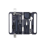 HOTO Household Tool Kit Multipurpose Set of tools in a black case on a white background