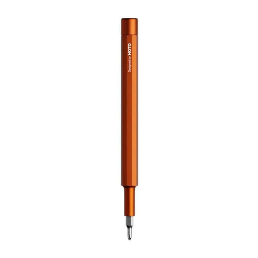 HOTO Pocket Precision Screwdriver SE Orange stylus pen on a white background
