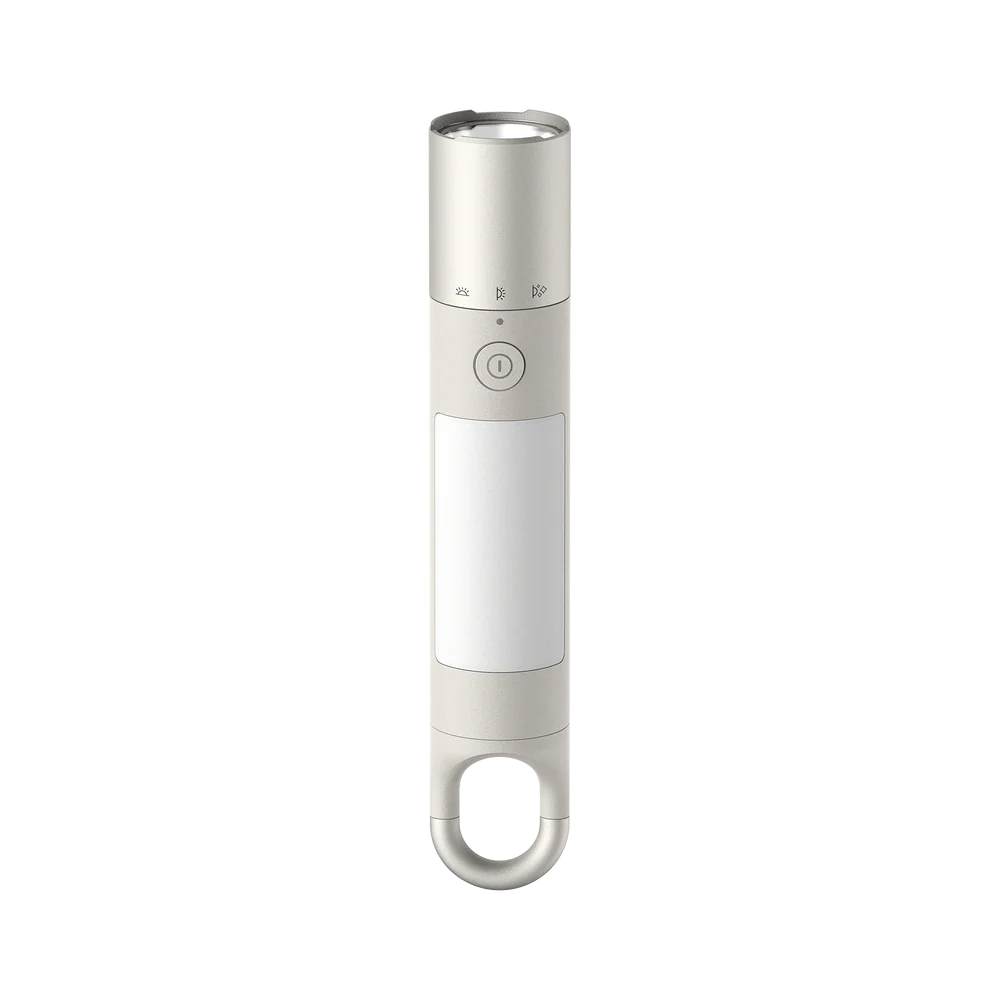 HOTO Flashlight Duo 1000 Lumens Dual-Light Rechargeable Torch White wine opener on a white background