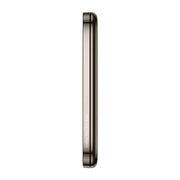Metallic ring with 'Calvin Klein' branding on a white background