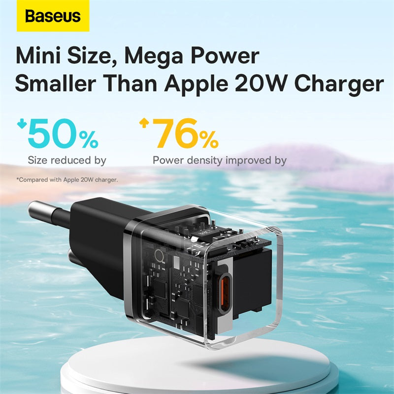 Baseus GaN5 Series Fast Type-C Charger Mini PD 20W