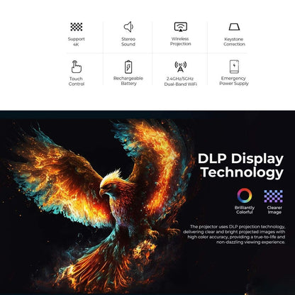 HAVIT PJ218-PRO Portable Smart Projector