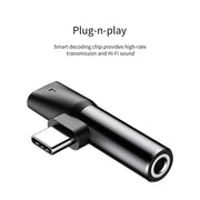 Baseus L41 Type C to Type C and 3.5mm Female Audio and Charge Adapter