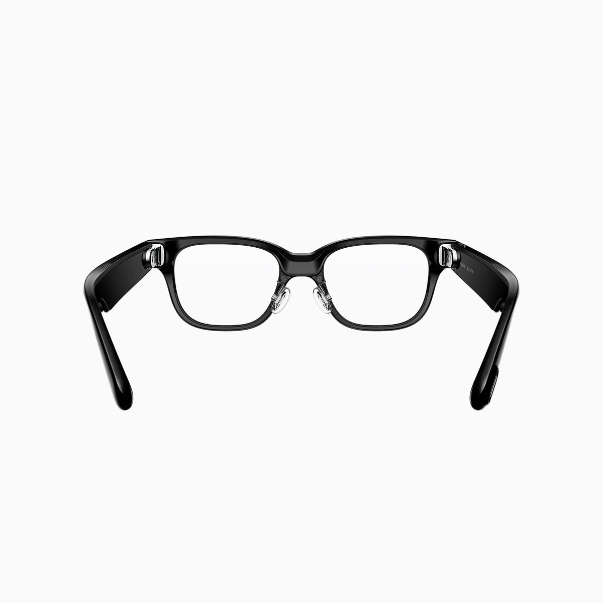 Rokid AI Glasses (12MP POV Camera, Dual‑Eye AR Display, 89‑Language Translation) Black eyeglasses on a white background