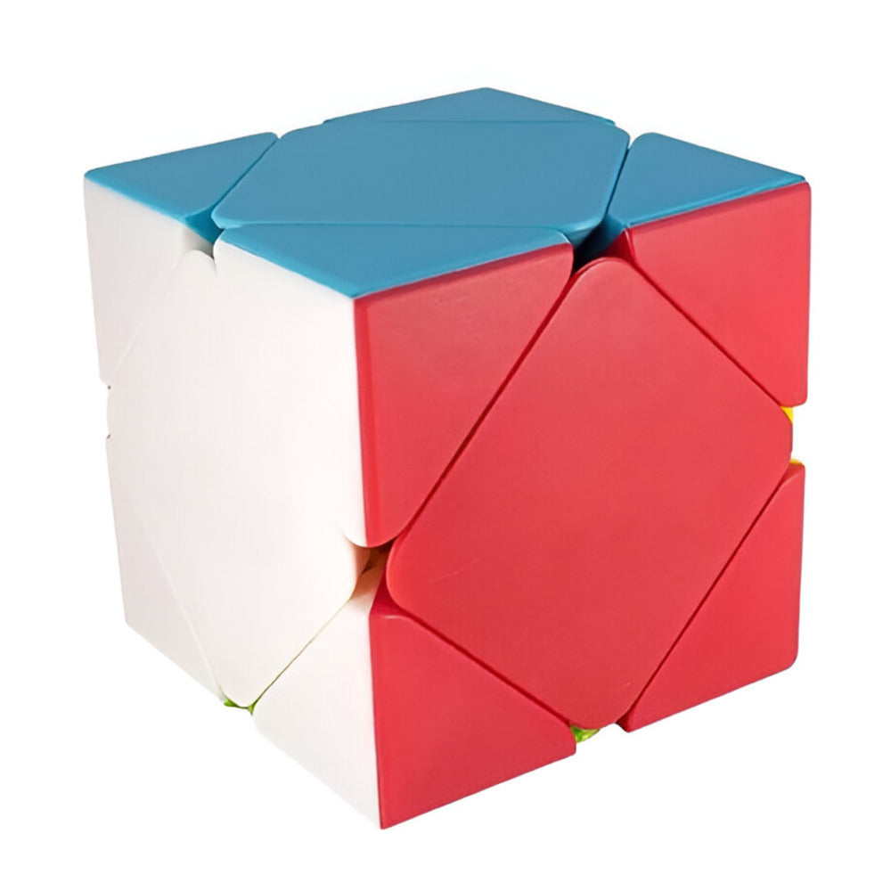 Colorful geometric puzzle on a white background