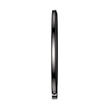 Black bangle on a white background