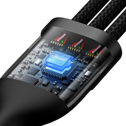 Baseus Flash Series Ⅱ 100W One-for-three Fast Charging Cable Type-C to M+L+C