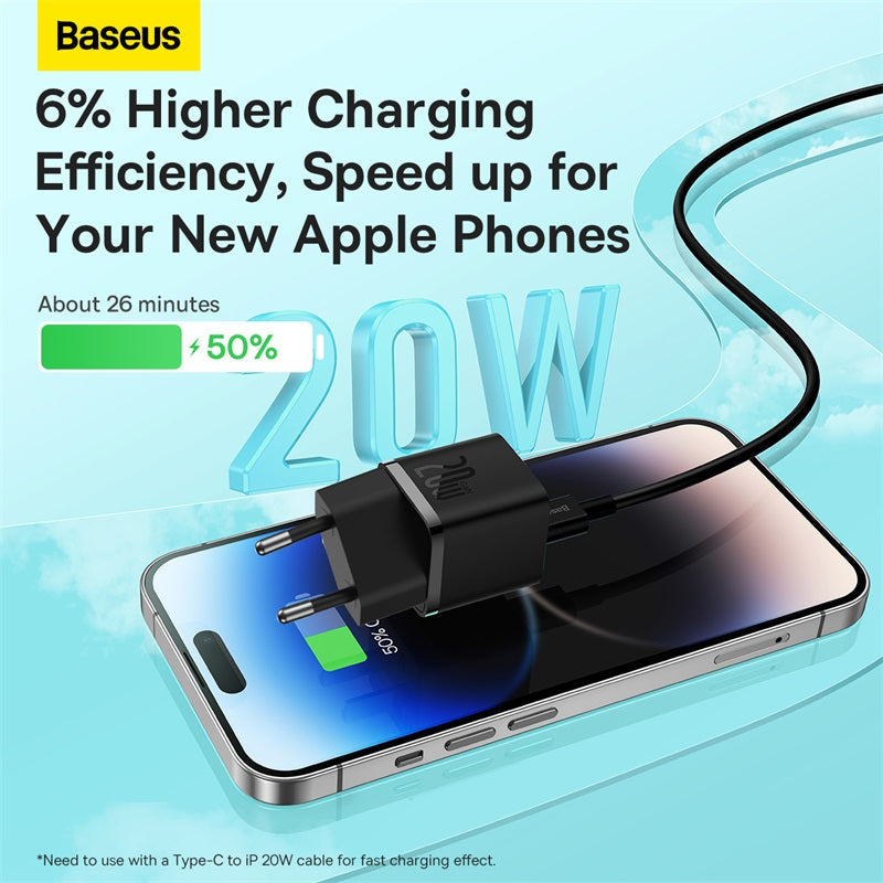 Baseus GaN5 Series Fast Type-C Charger Mini PD 20W