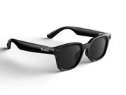 Rokid AI Glasses Style (ChatGPT & Gemini, 12MP POV Camera, Real‑Time Translation) Black sunglasses with 'Rokid' branding on a white background