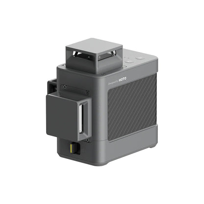 HOTO Laser Level, Gray electronic device with 'Designed by HOTO' branding on a white background