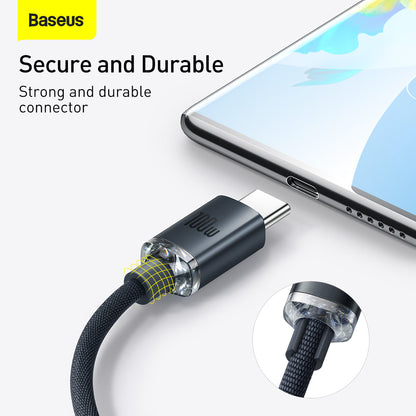 Baseus Crystal Shine Series 100W Fast Charging Data Cable USB to Type-C