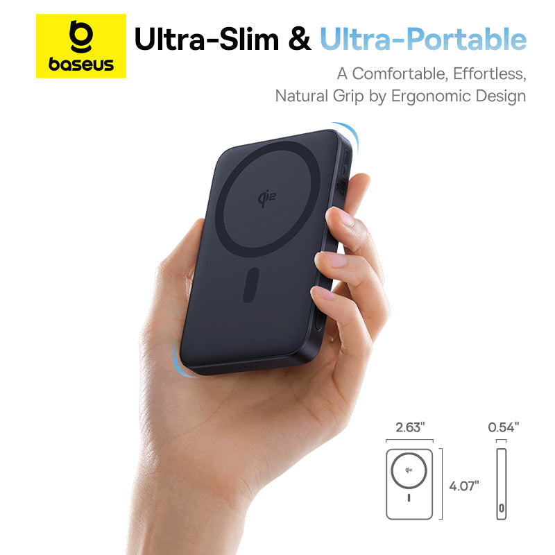 Baseus PicoGo Qi2 Magnetic Power Bank with Rotatable Stand 5000mAh 20W
