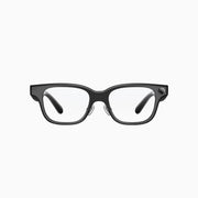 Rokid AI Glasses (12MP POV Camera, Dual‑Eye AR Display, 89‑Language Translation) Black eyeglasses on a white background