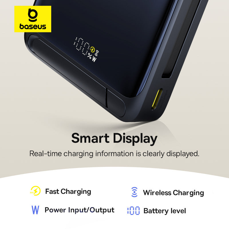 Black Nomos Qi2 Kickstand Power Bank 8