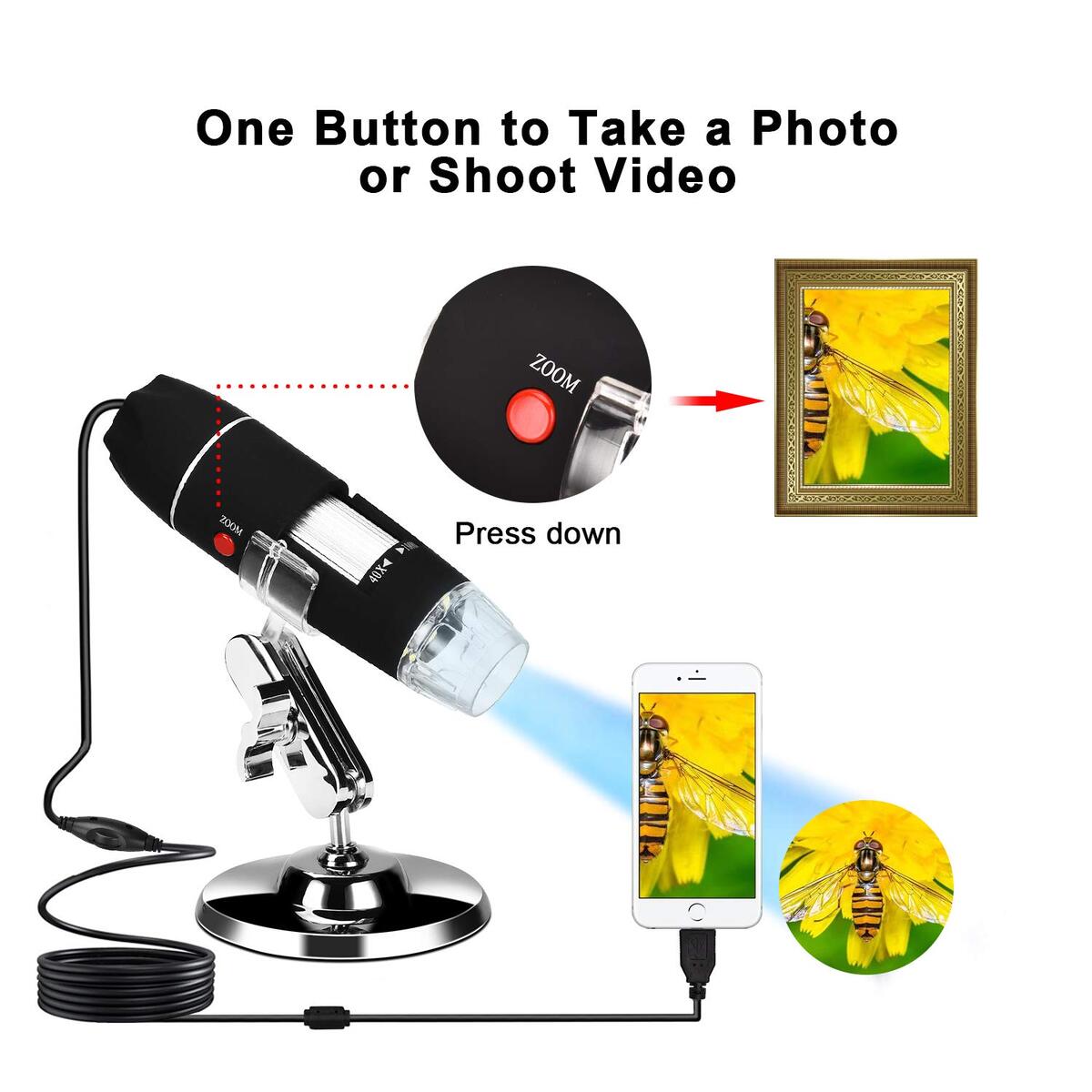 Microscope 1000x Zoom USB