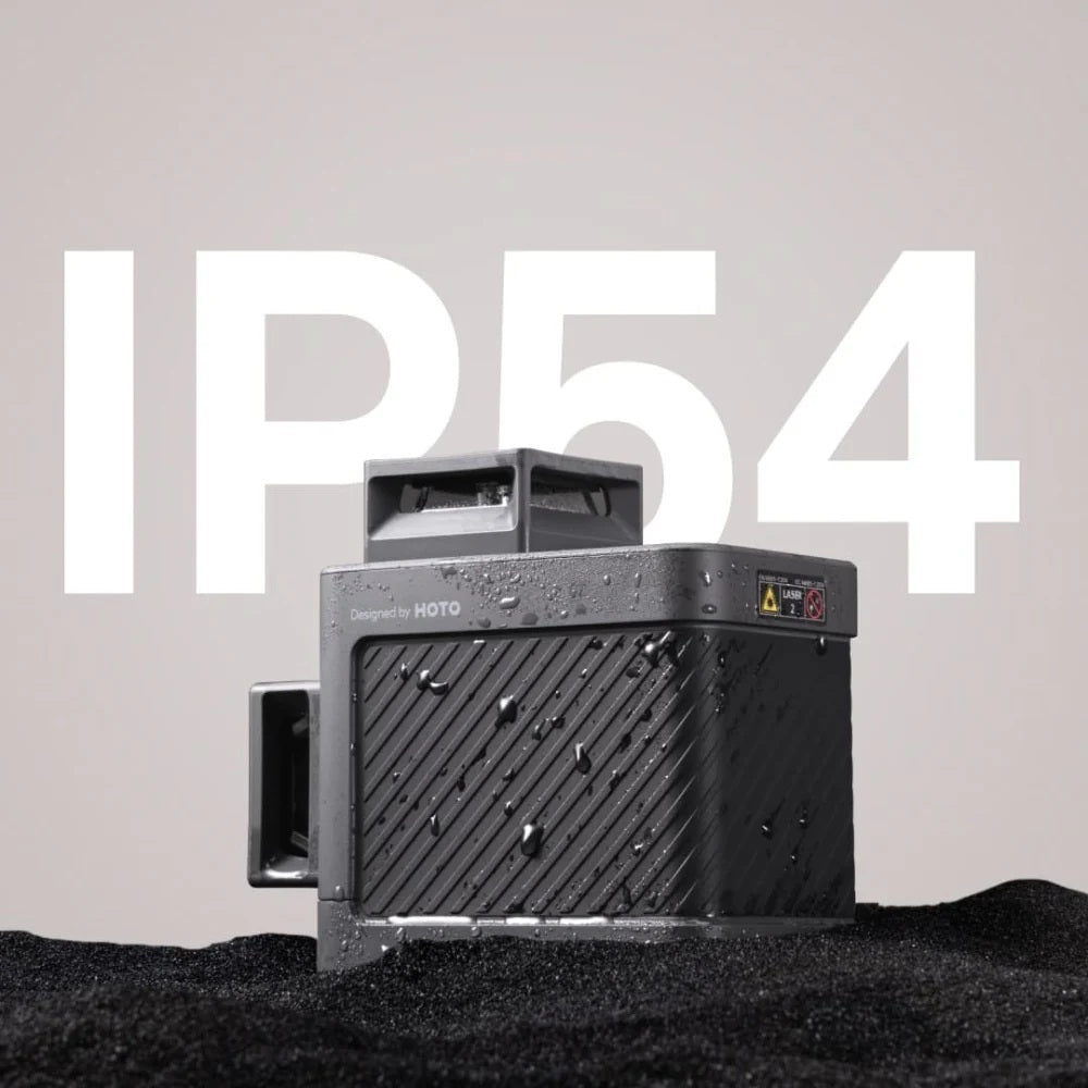 Industrial device with 'IP54' rating on a gray background