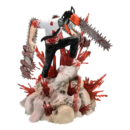 Action figure with a chainsaw on a white background