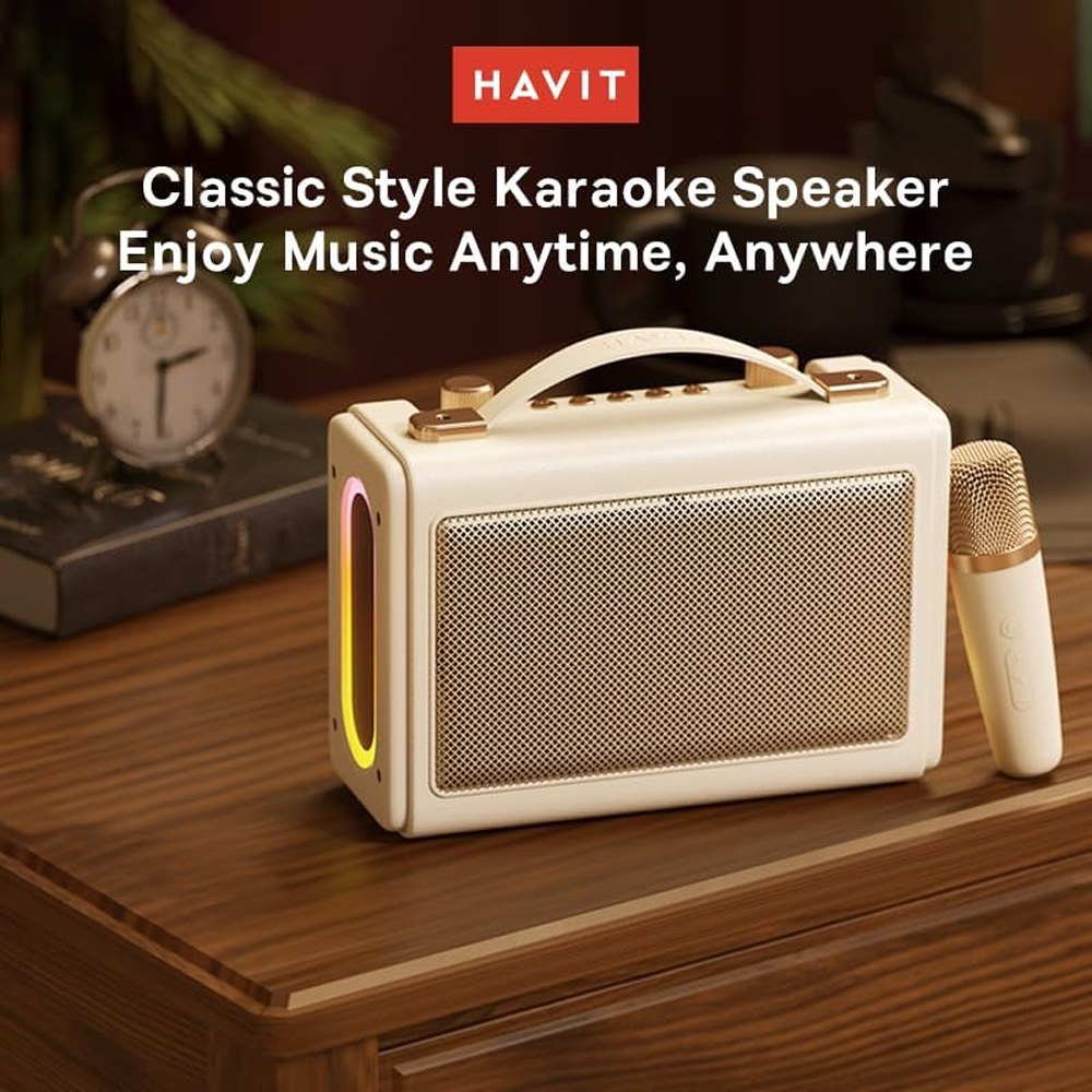 HAVIT SK823BT Retro Karaoke Bluetooth Speaker 16W FM AUX SD