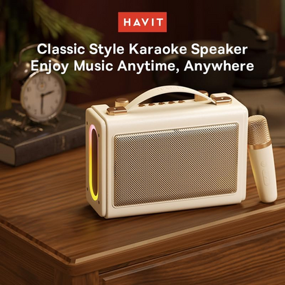HAVIT SK823BT Retro Karaoke Bluetooth Speaker 16W FM AUX SD