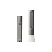 HOTO Flashlight Fit 280 Lumens Rechargeable Torch Two electronic devices, one grey and one white, on a white background