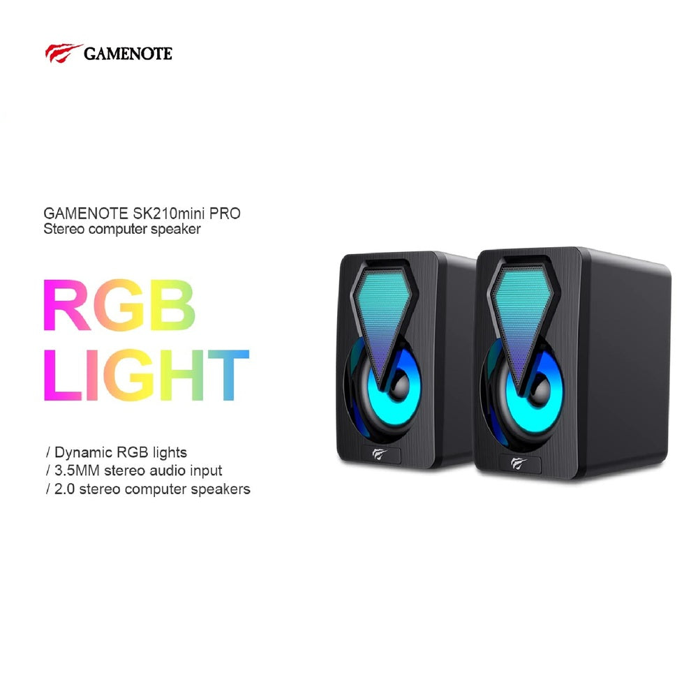 HAVIT SK210 Mini Pro USB Gaming Speakers RGB Stereo Sound