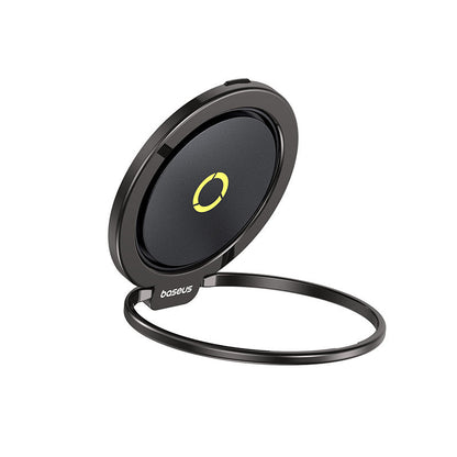 Black phone ring holder with 'boseus' branding on a white background