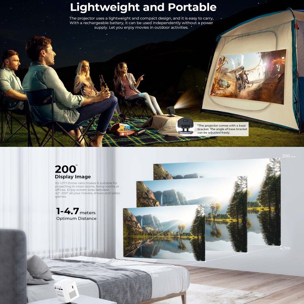 HAVIT PJ218-PRO Portable Smart Projector
