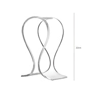 Modern metal chair with a white background