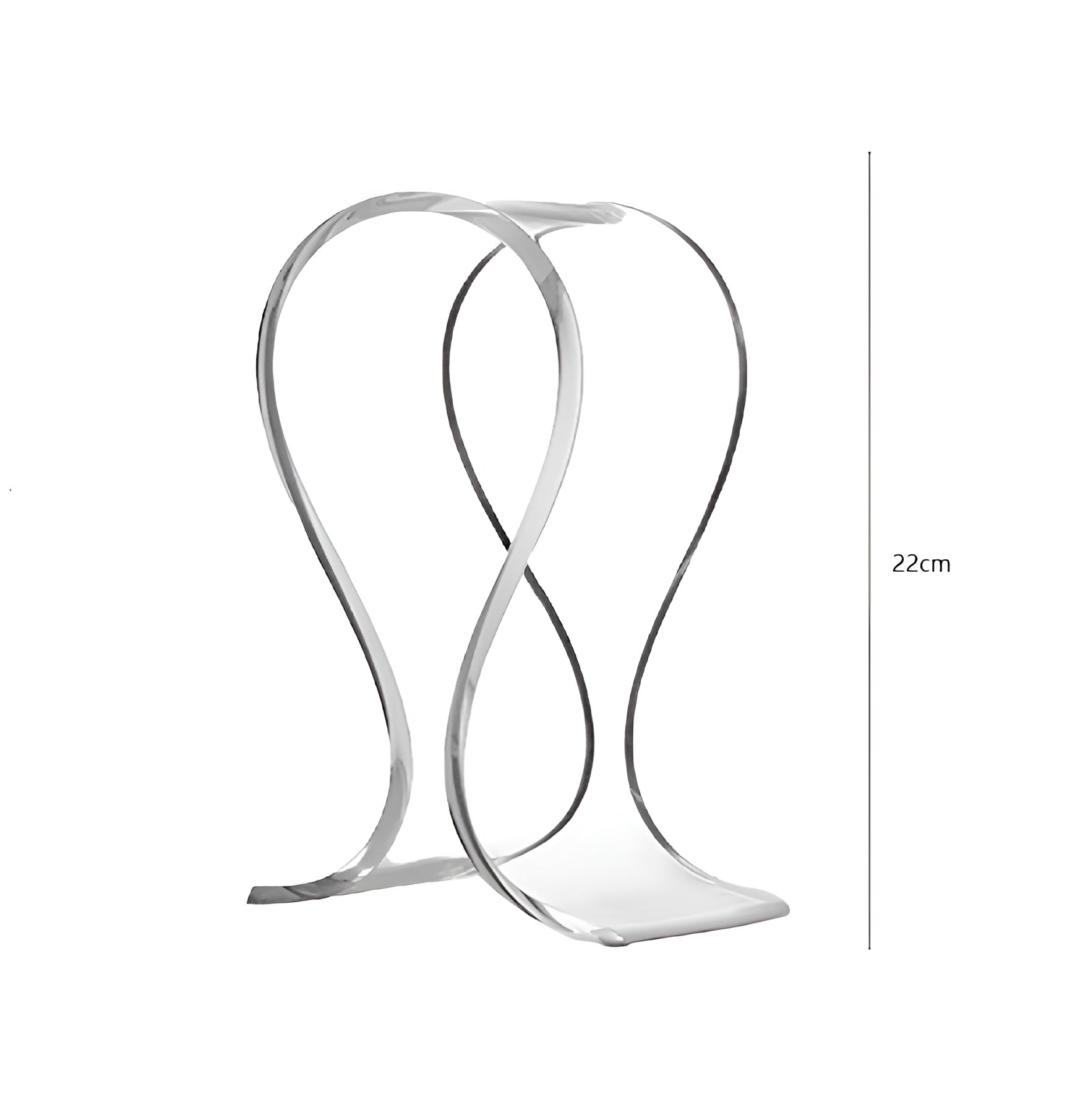 Modern metal chair with a white background