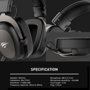 HAVIT H2002D Wired Gaming Headset with Detachable Microphone