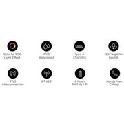 HAVIT SK832BT Wireless RGB Speaker Waterproof Bluetooth 10W