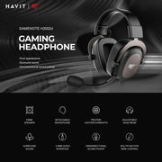 HAVIT H2002D Wired Gaming Headset with Detachable Microphone