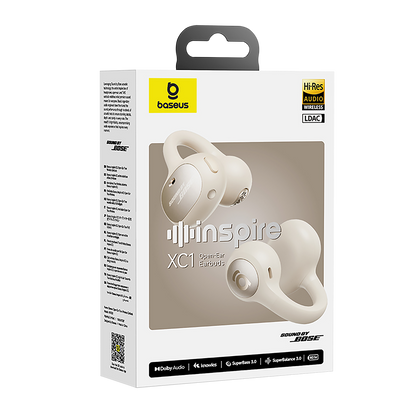 Baseus Inspire XCI wireless earbuds packaging on a white background