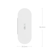 HOTO Clicclic Three-Piece Nail Clipper Set White rectangular device with 'clicclic' branding and dimensions on a white background