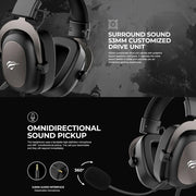 HAVIT H2002D Wired Gaming Headset with Detachable Microphone